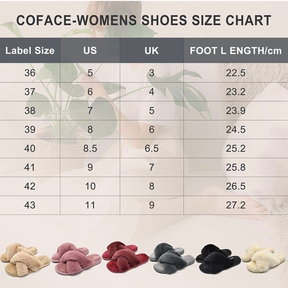 🪩3 for $15🪩 COFACE | Fuzzy Slippers - Picture 9 of 9
